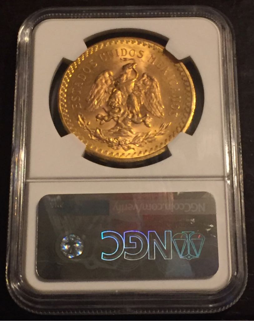 1921 50 Peso Centenario  coin collectible - Main Image 2