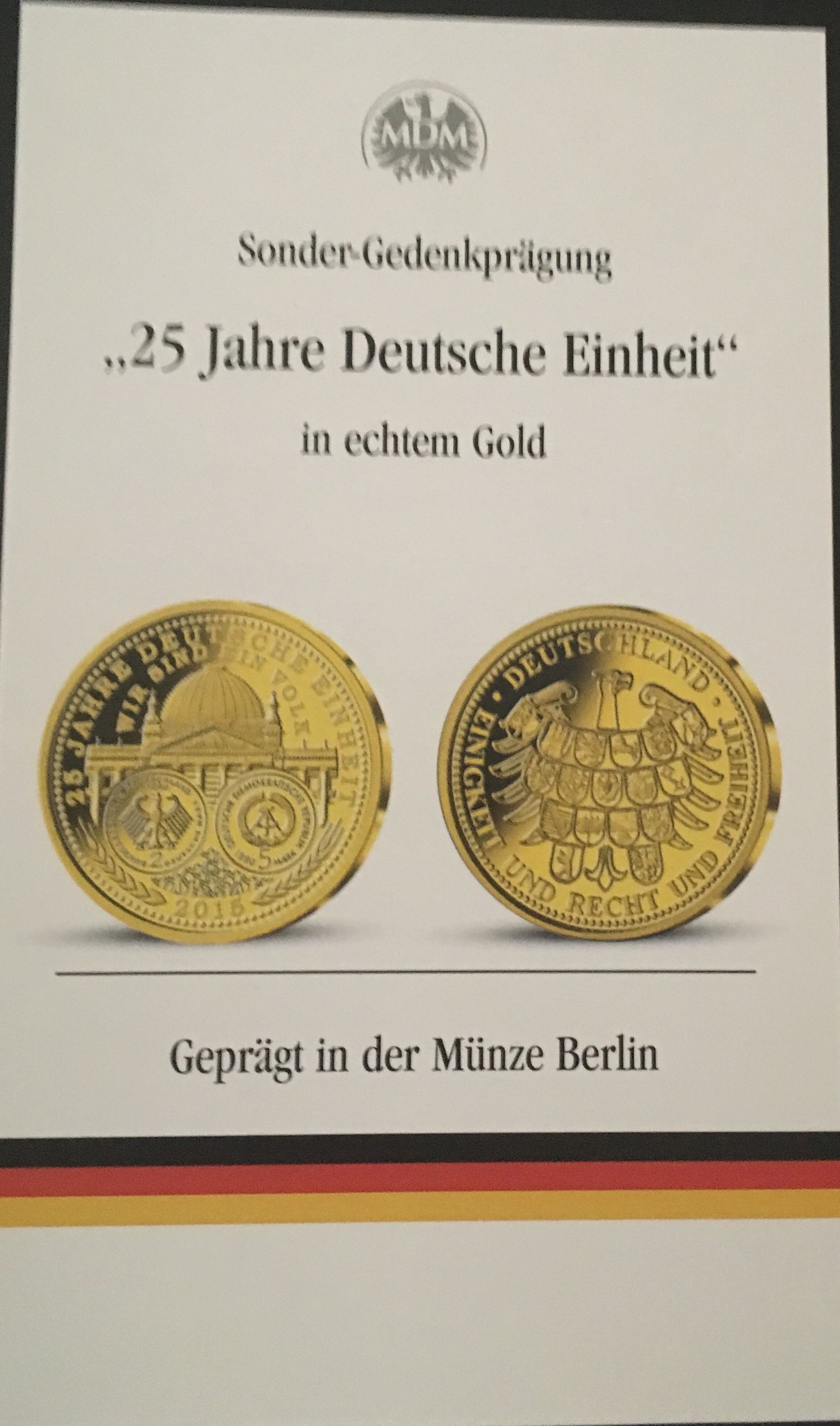 25 Jahre Deutsche Einheit  coin collectible - Main Image 2