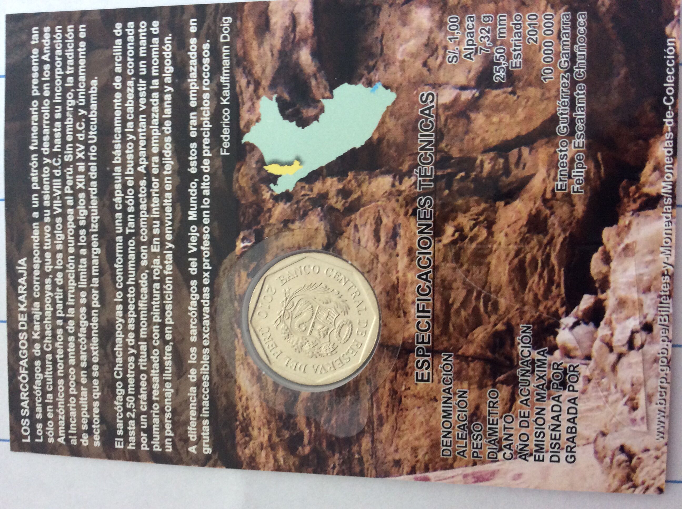 Serie Numismática Riqueza Y Orgullo Del Perú  coin collectible - Main Image 2