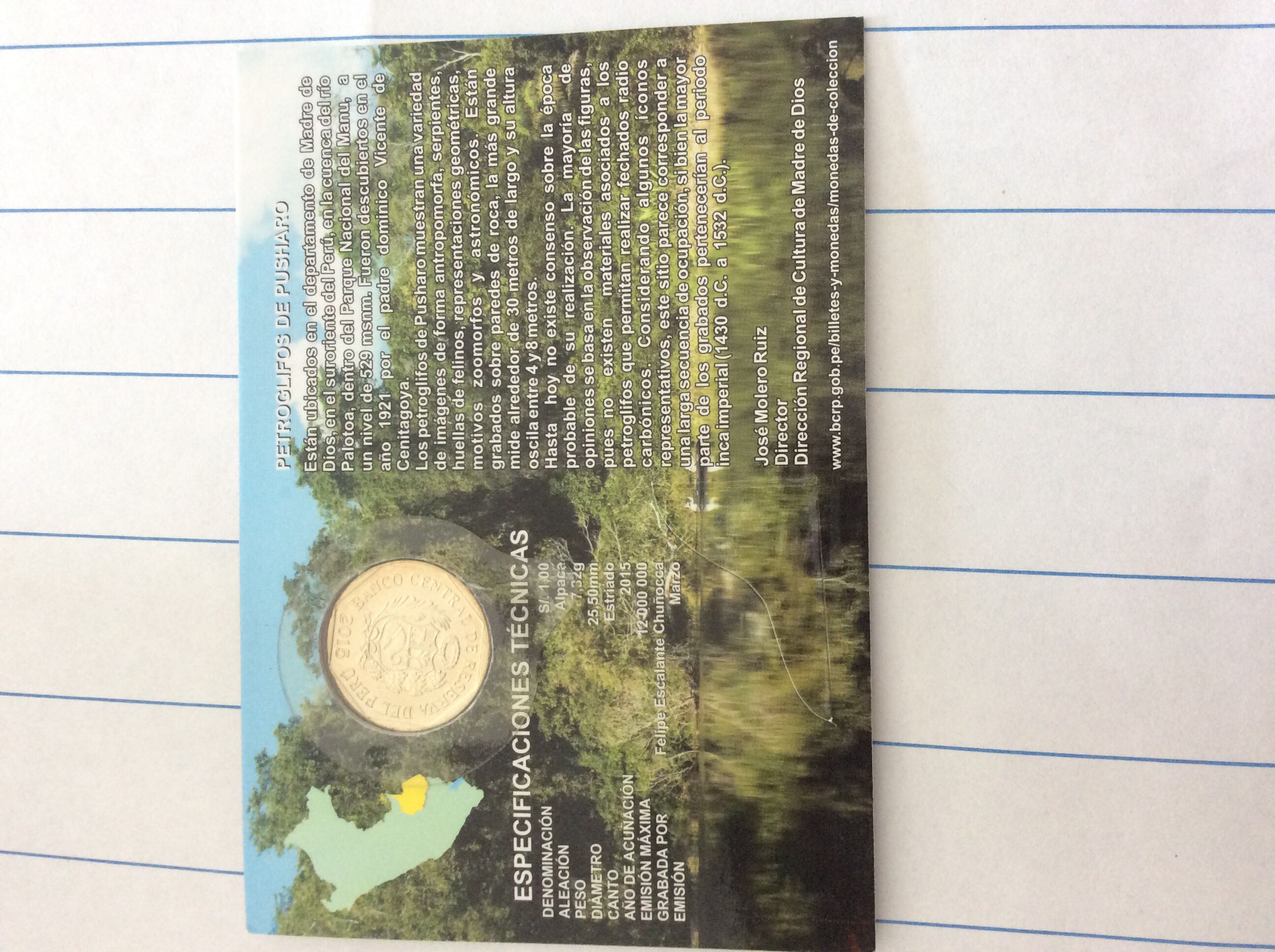 Serie Numismática Riqueza Y Orgullo Del Perú  coin collectible - Main Image 2