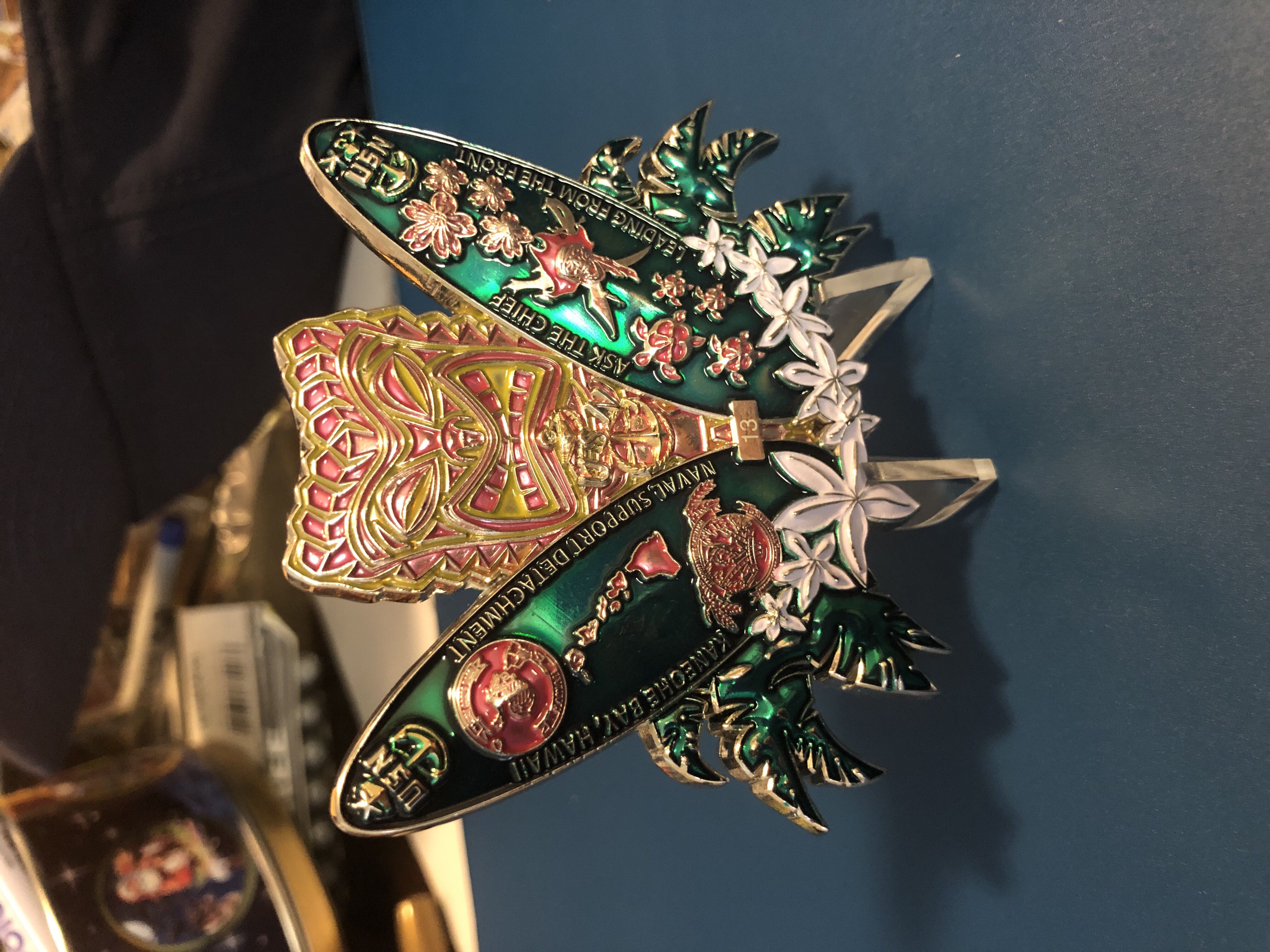 K-Bay CPO Tiki Surfboard Coin Small  coin collectible - Main Image 2