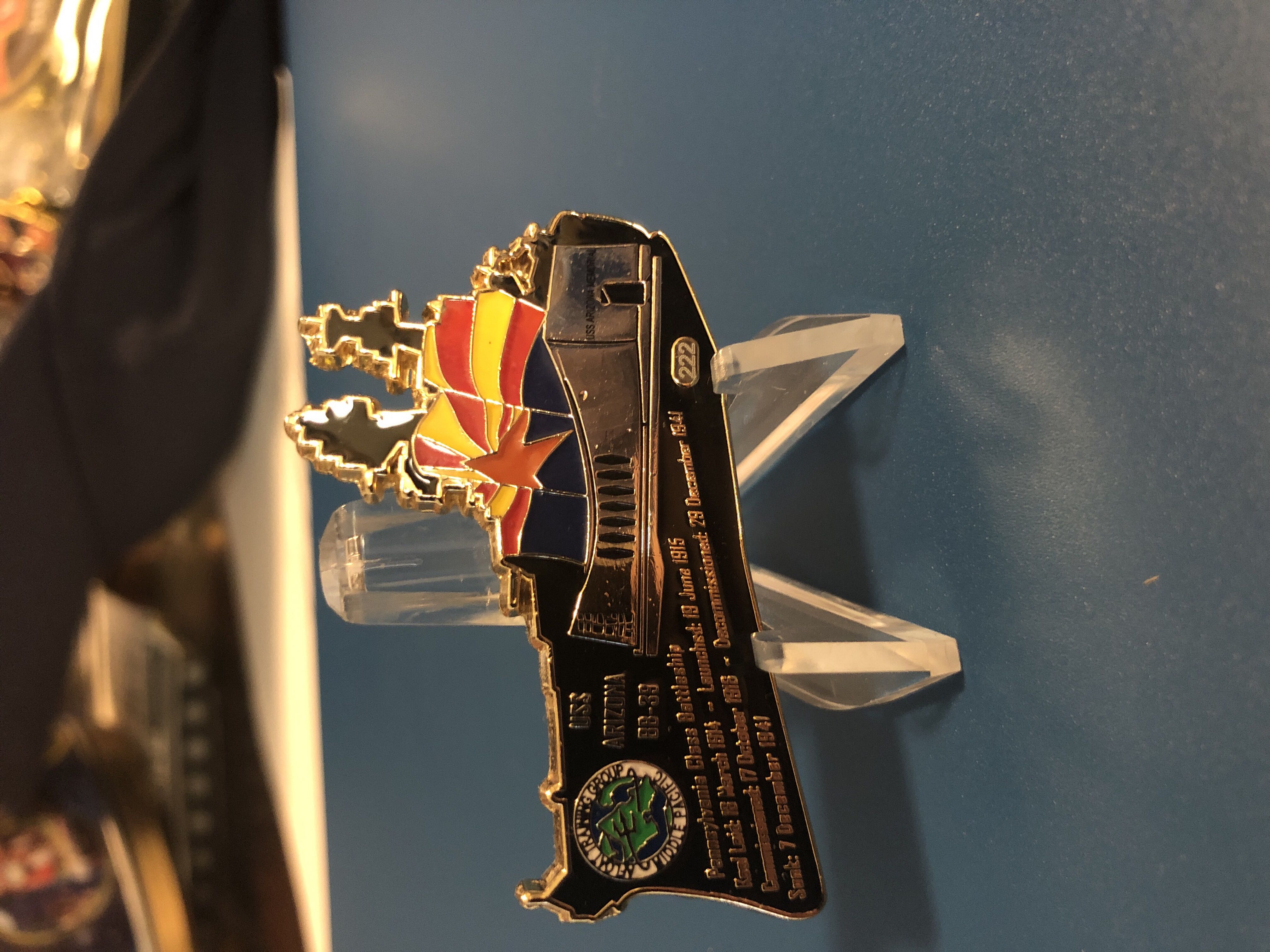 Arizona Battleship Small  coin collectible - Main Image 2