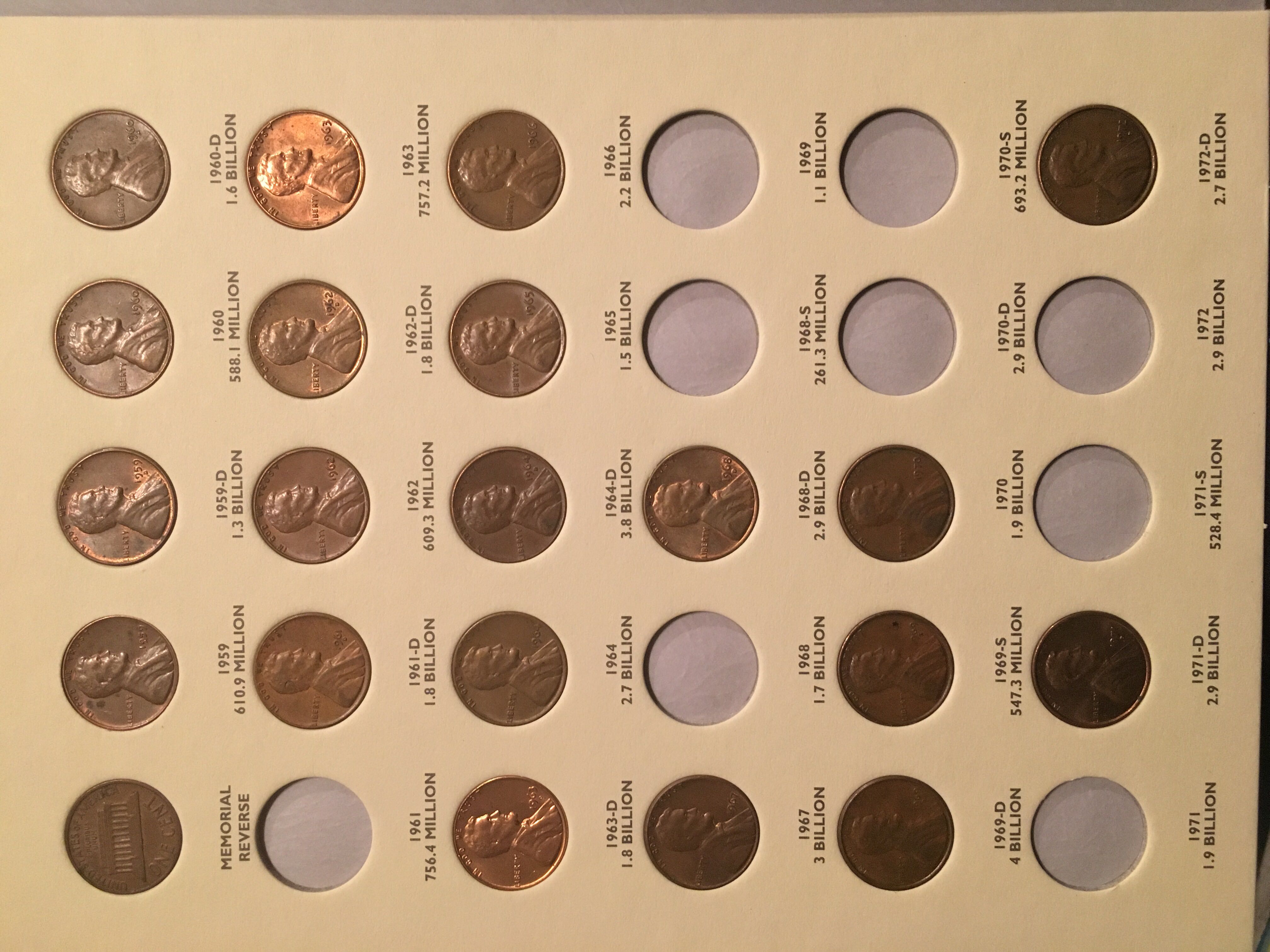 Lincoln Cents Memorial Cents 1959-1998  coin collectible [Barcode 9780964459175] - Main Image 2