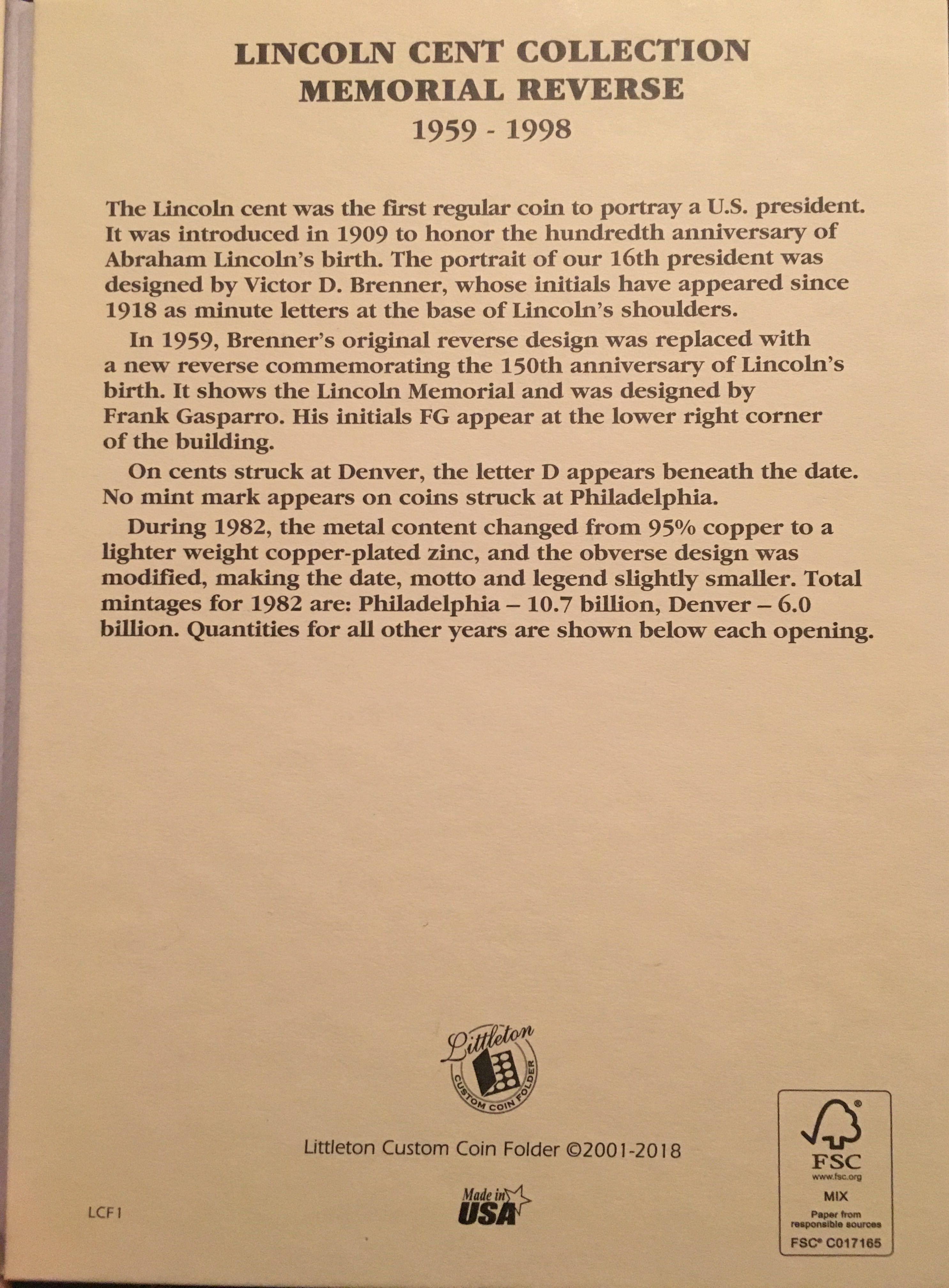 Lincoln Extra  coin collectible - Main Image 2