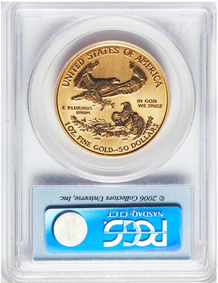 2006 W Reverse Proof Gold Eagle  coin collectible - Main Image 2