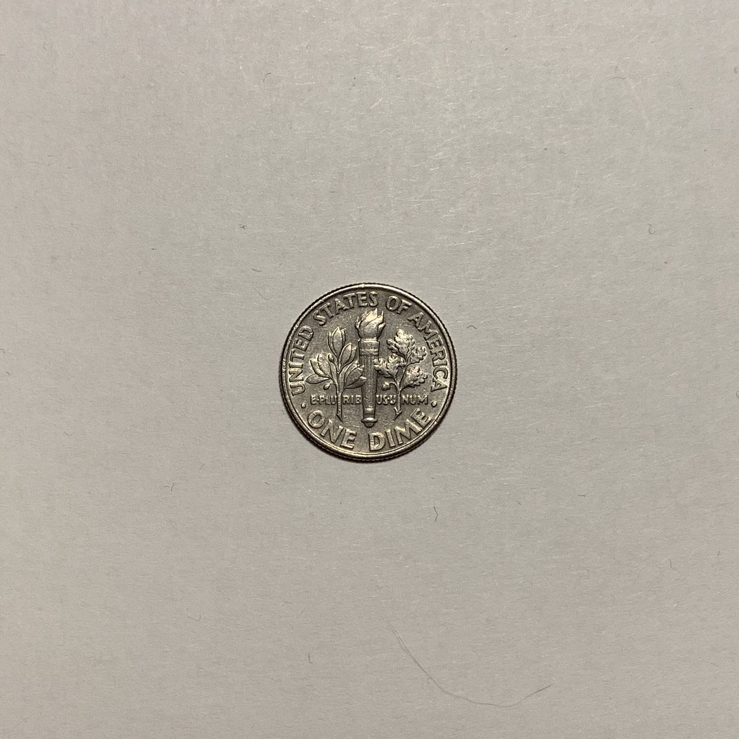 One Dime (D)  coin collectible - Main Image 2