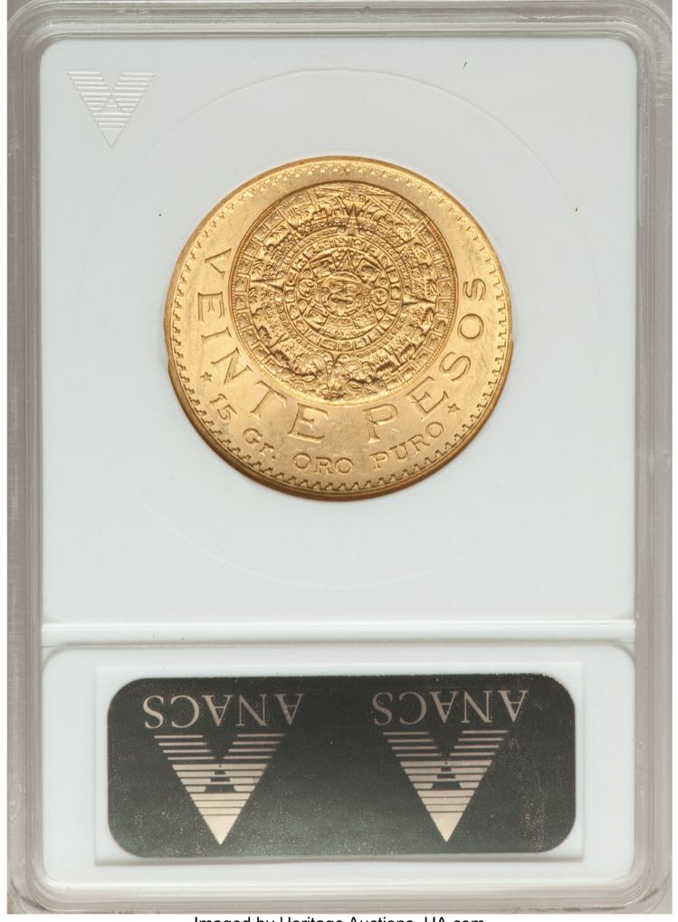 1920 20 Pesos  coin collectible - Main Image 2