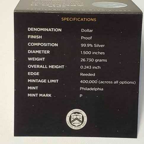 2019 Apollo 11 50th Anniversary: P S$1 - Uncirculated  coin collectible [Barcode 704786030854] - Main Image 4