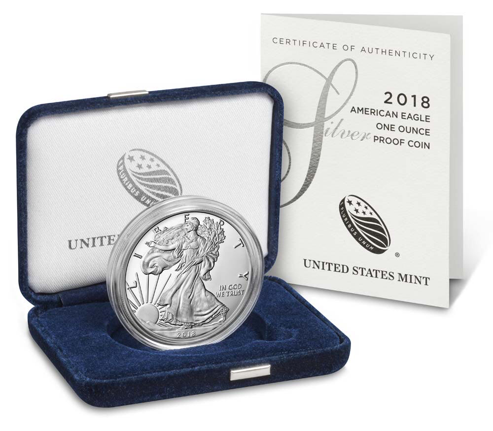 2019 American Eagle One Ounce Silver Proof  coin collectible [Barcode 704786030007] - Main Image 2