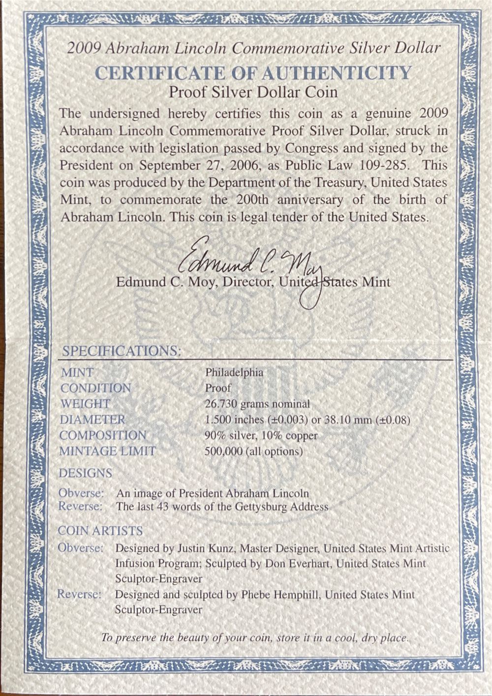 Abraham Lincoln  coin collectible [Barcode 704785059917] - Main Image 4
