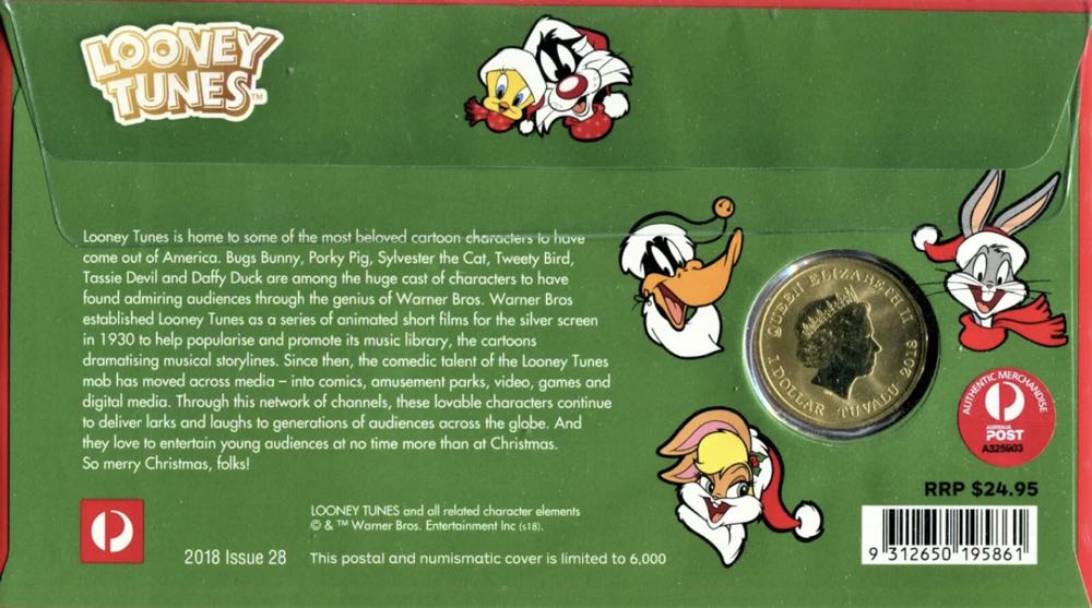 Looney Tunes Merry Christmas   coin collectible [Barcode 9312650195861] - Main Image 3