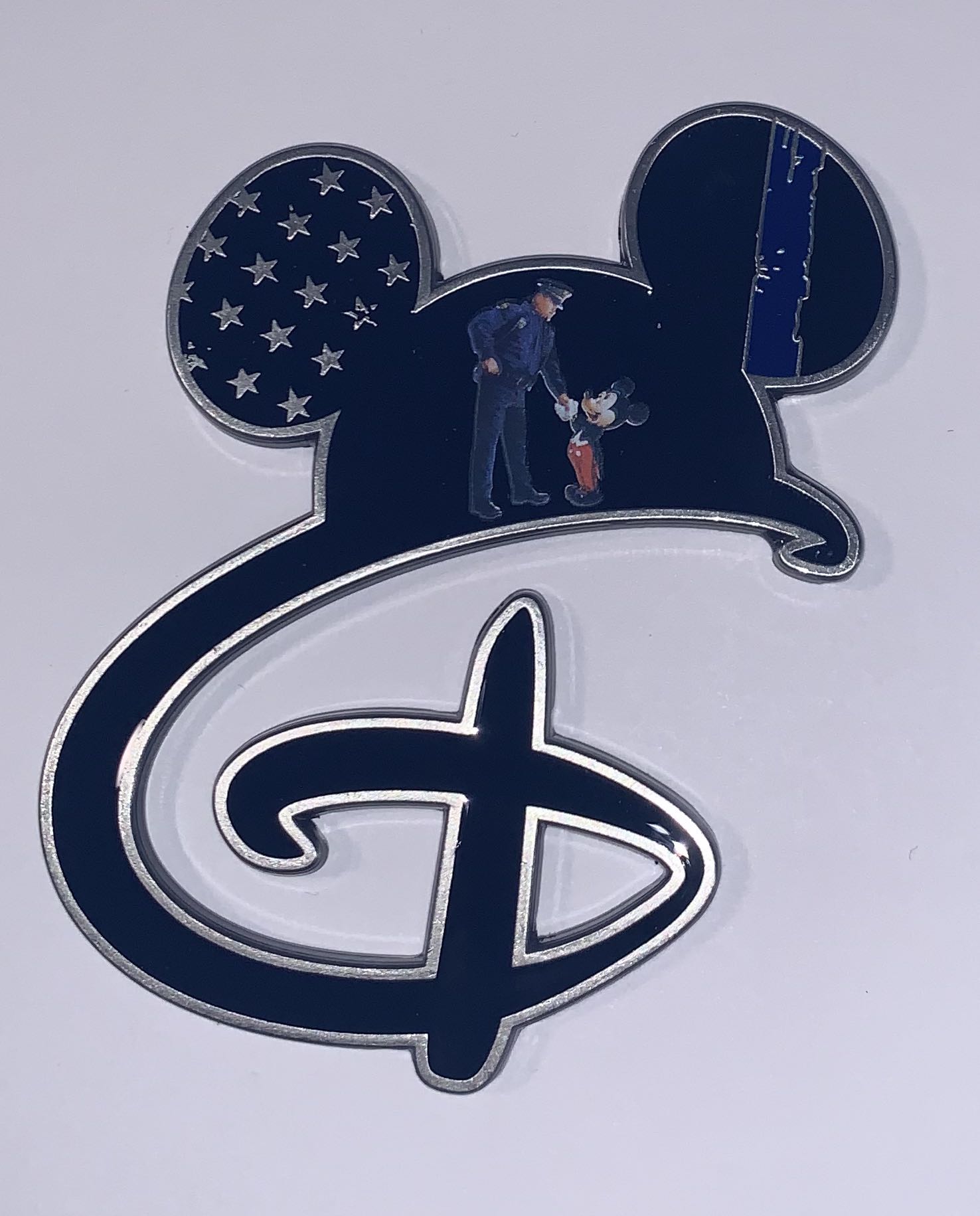 Disney “Big D” Thin Blue Line  coin collectible - Main Image 2