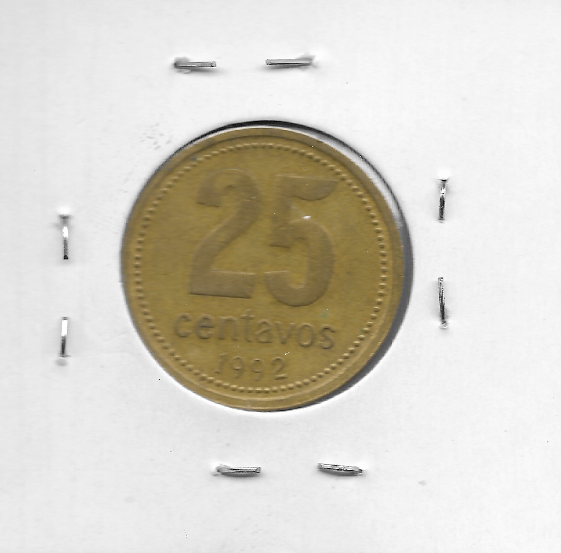 Argentina (1992) - 25 Centavos [ARS]  coin collectible - Main Image 2