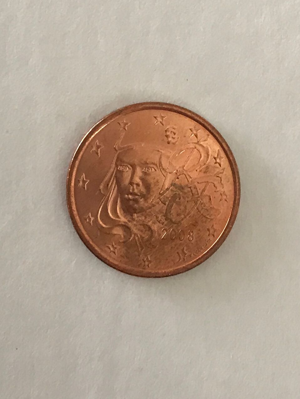 1-France 5 Cents, 2001  coin collectible - Main Image 2