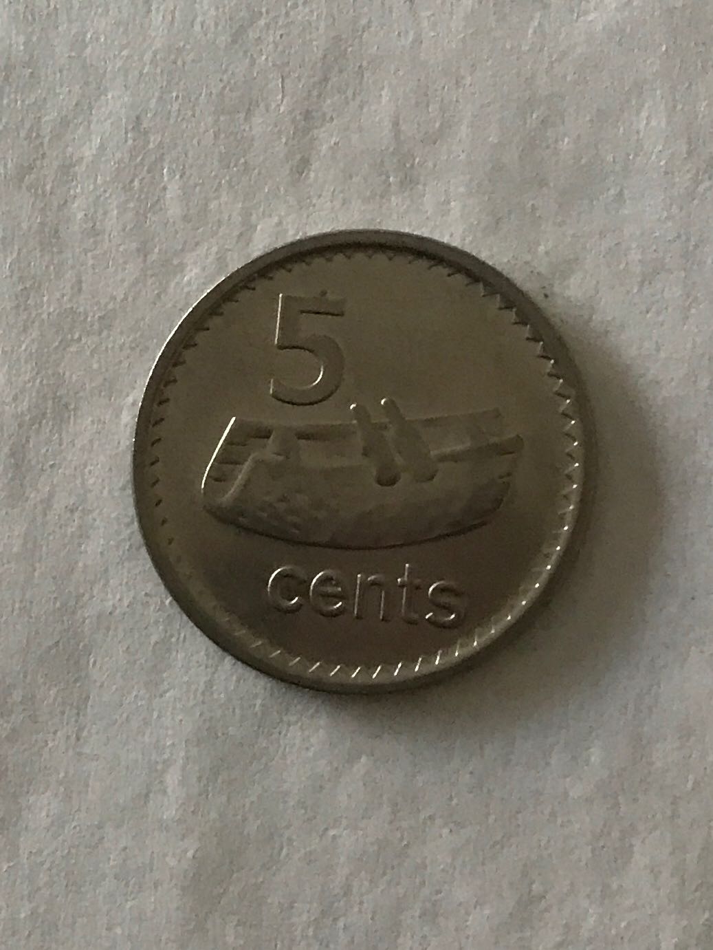 Fiji 5 Cents  coin collectible - Main Image 3
