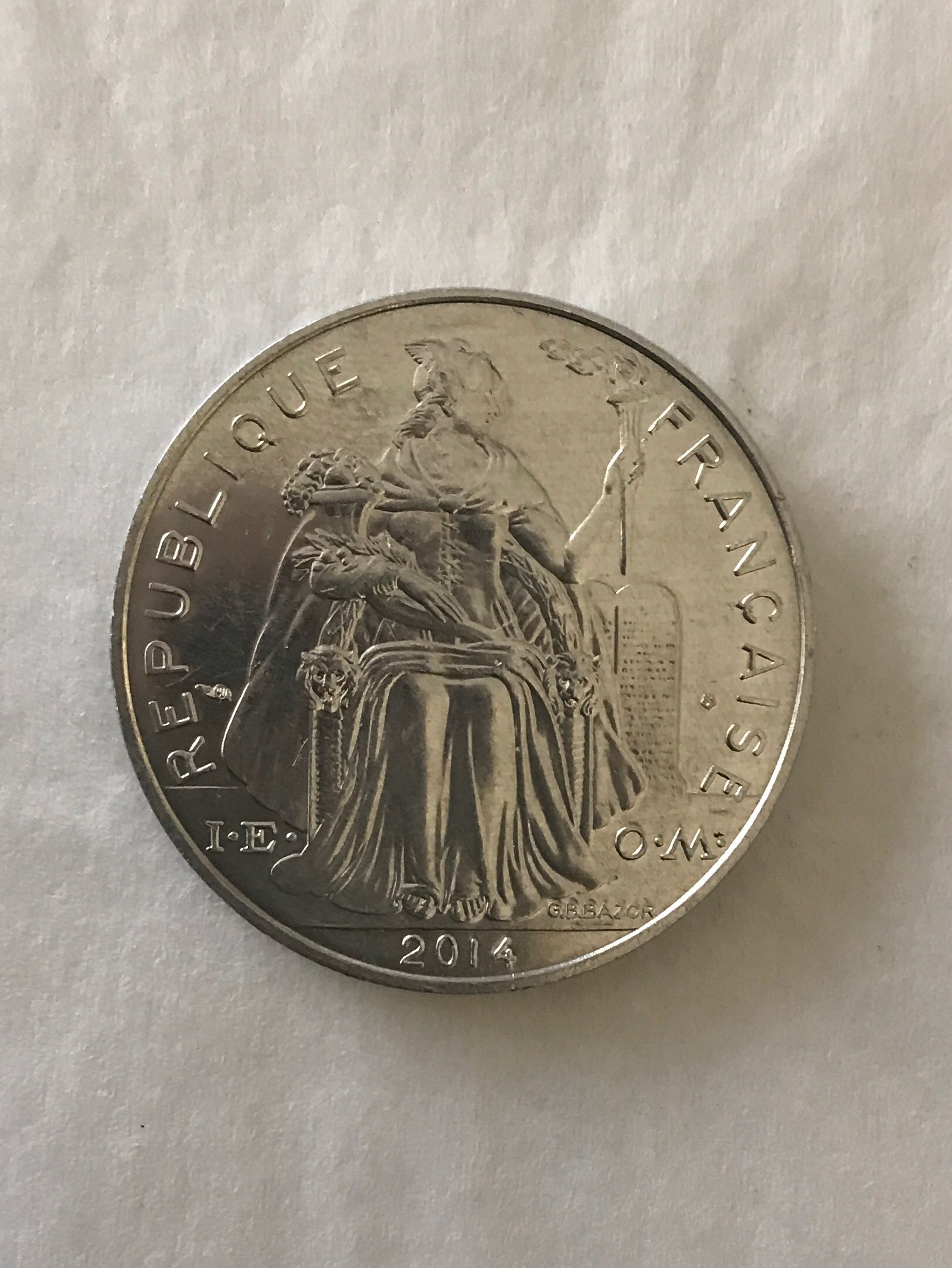 New Caledonia 5 Francs  coin collectible - Main Image 2