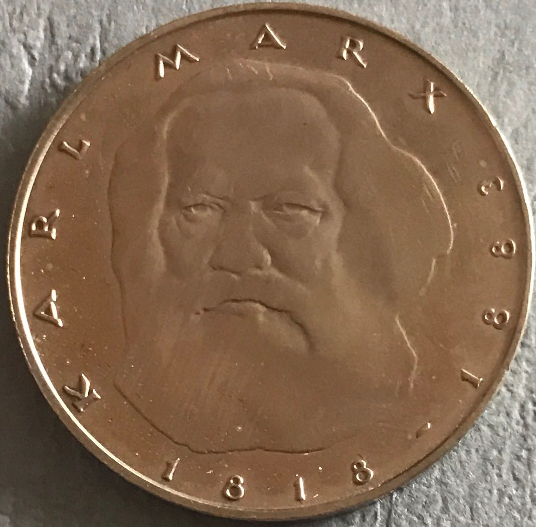 5 Deutsche Mark - Karl Marx - J  coin collectible - Main Image 2