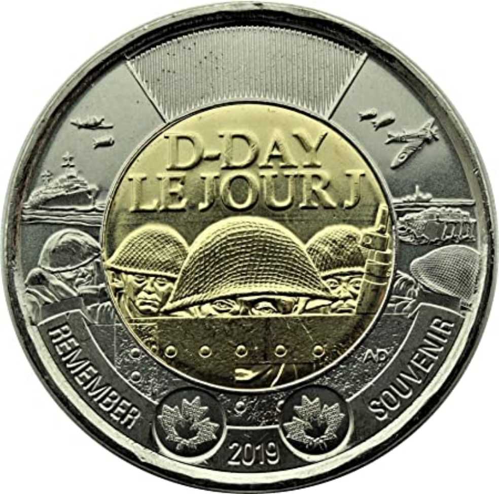 Royal Canadian Mint: 2019 Remember D-Day  coin collectible [Barcode 623932098190] - Main Image 2