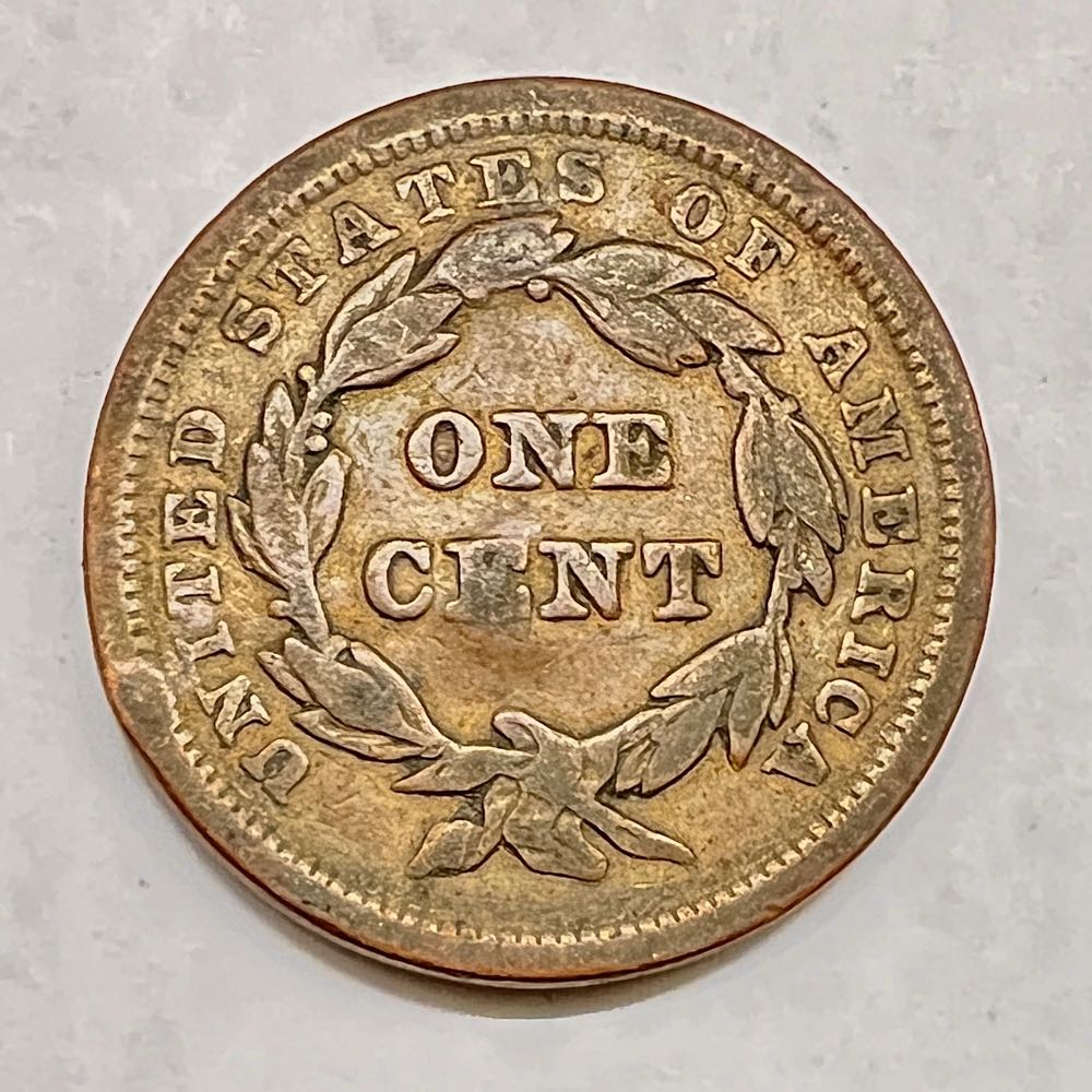 1840 Braided Hair Large Cent  coin collectible - Main Image 2