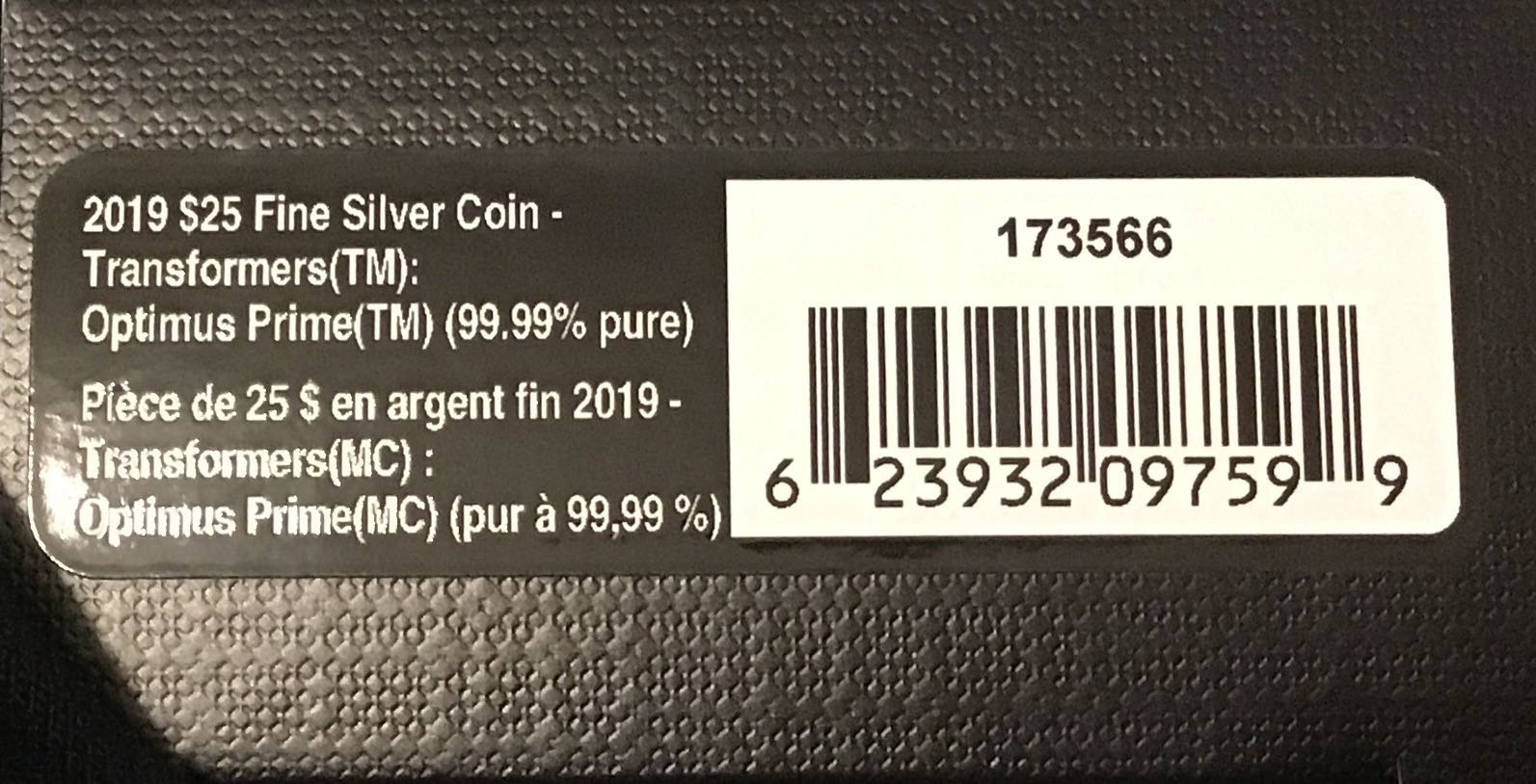 Optimus Prime - Pièce phospholuminescente en argent pur  coin collectible [Barcode 623932097599] - Main Image 4