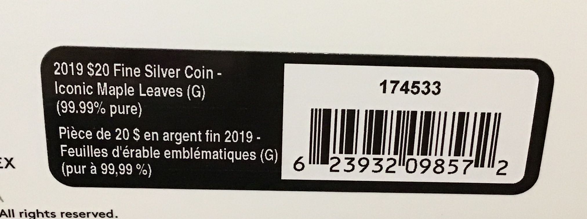 *** Iconic Maple Leaves (Gold Plated) 174533  coin collectible [Barcode 623932098572] - Main Image 4