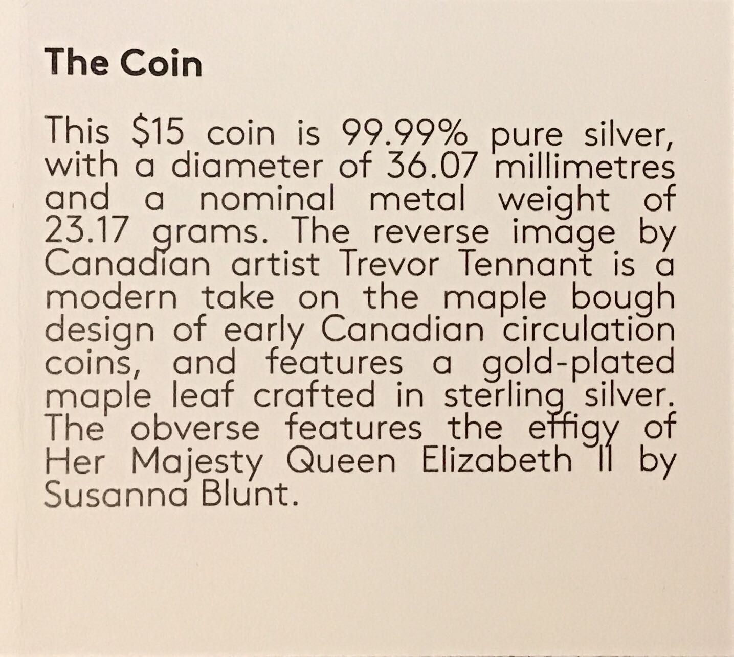Golden Maple Leaves 170729  coin collectible [Barcode 623932094437] - Main Image 3