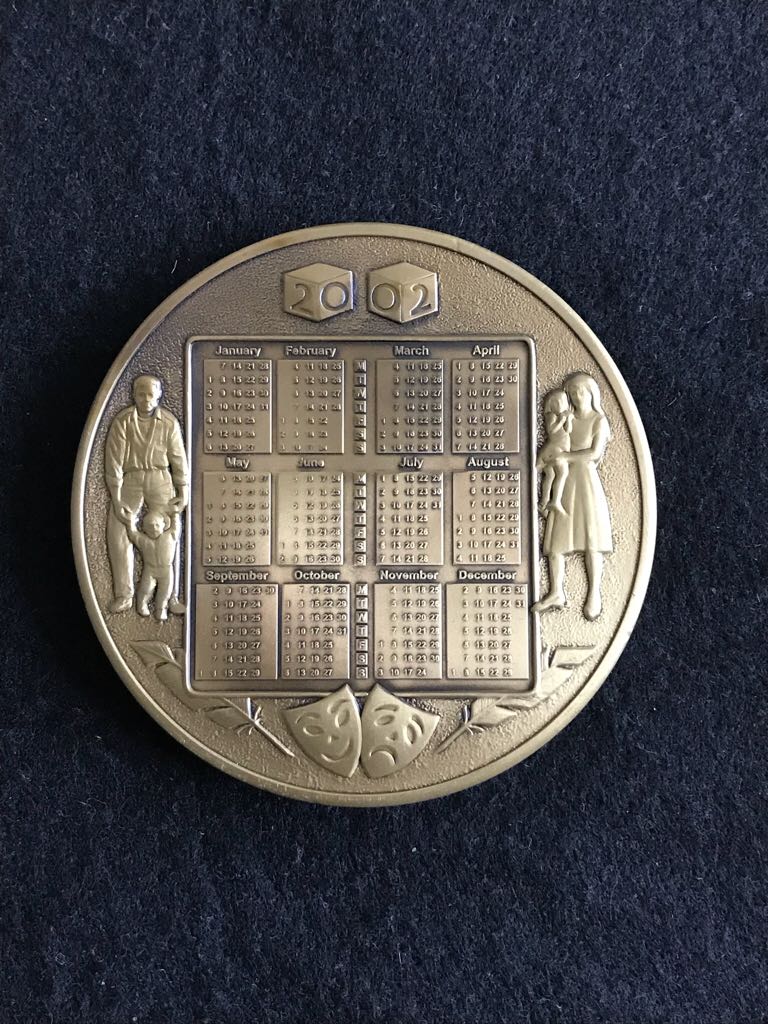 Royal Mint 2002 Calendar Medal  coin collectible - Main Image 2