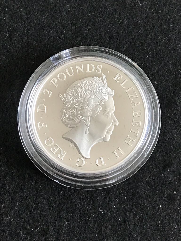 Britannia £2 Silver Proof 1 Ounce  coin collectible - Main Image 2