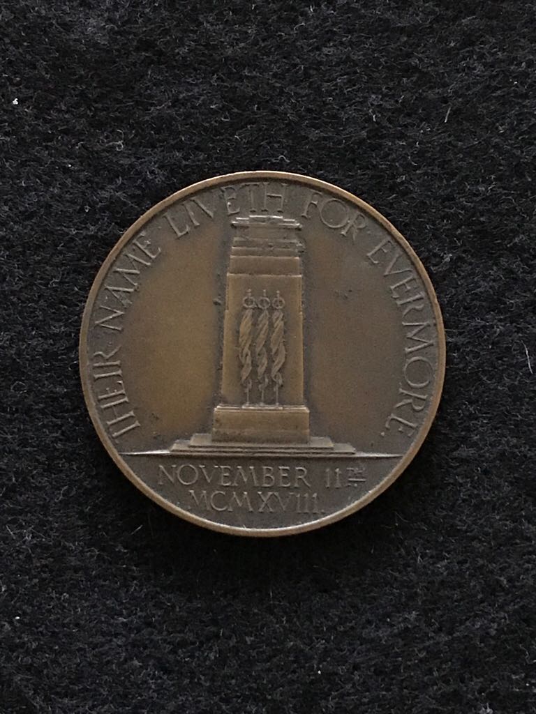 Signing Of The Armistice, Tenth Anniversary Medal  coin collectible - Main Image 2