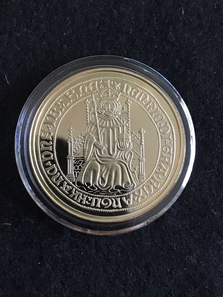 Henry VII Replica 1489 Gold Sovereign coin collectible - Main Image 1