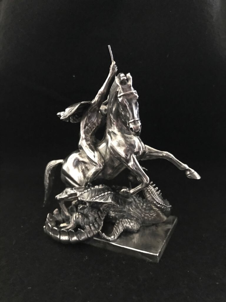St George & The Dragon Statue  coin collectible - Main Image 2
