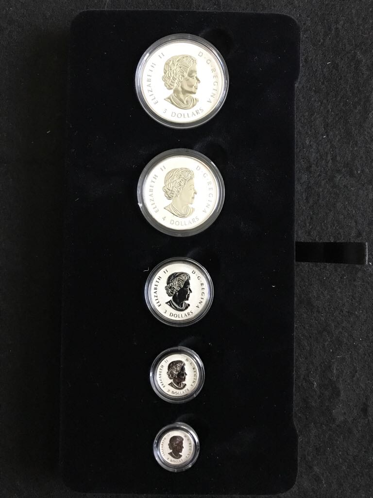 Canadian Maple Leaf Fractional Set  coin collectible - Main Image 2