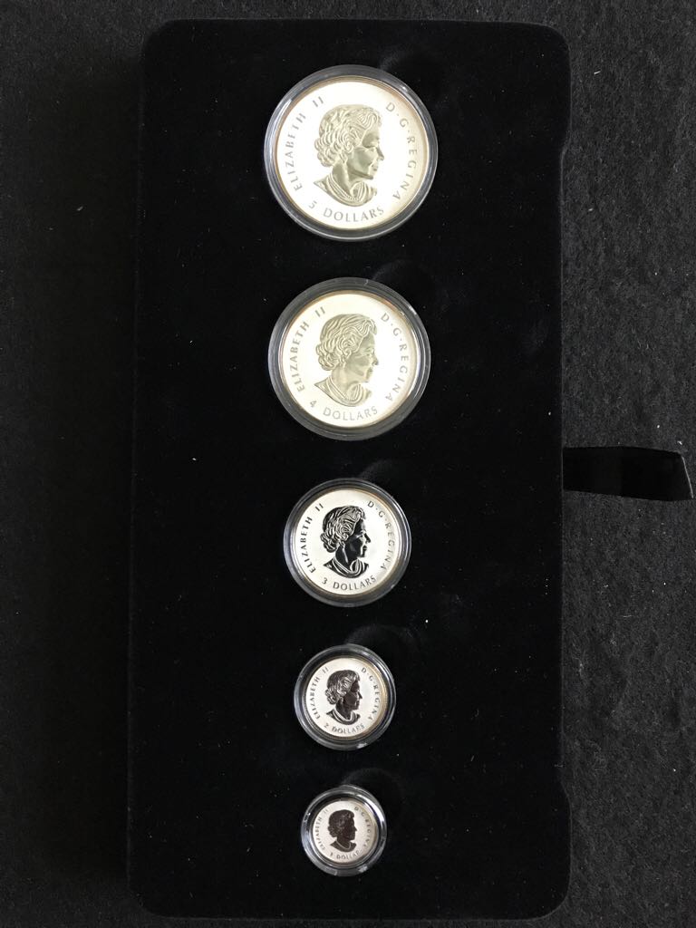 Canadian Maple Leaf Fractional Set  coin collectible - Main Image 2