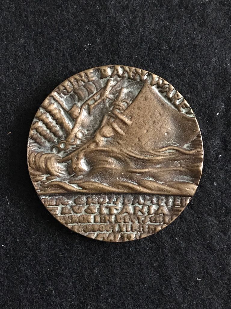 RMS Lusitania Medal coin collectible - Main Image 2