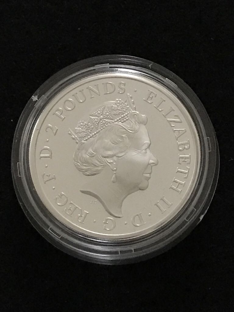 Britannia £2 Silver Proof 1 Ounce  coin collectible - Main Image 2