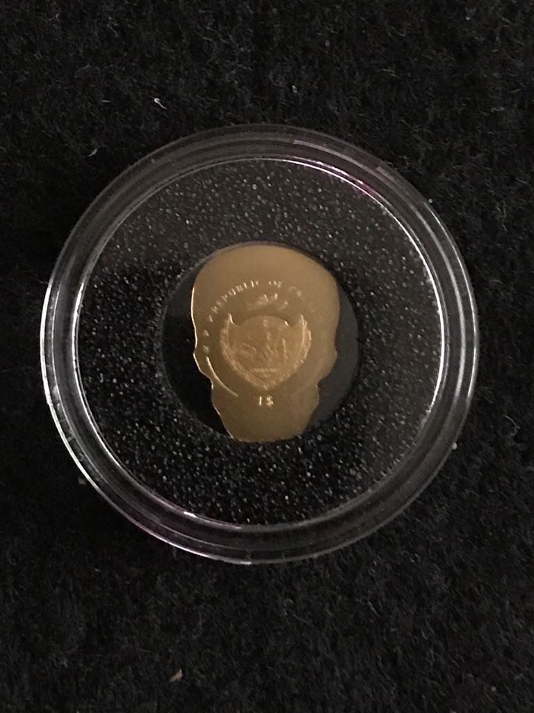 Golden La Catrina Skull  coin collectible - Main Image 2