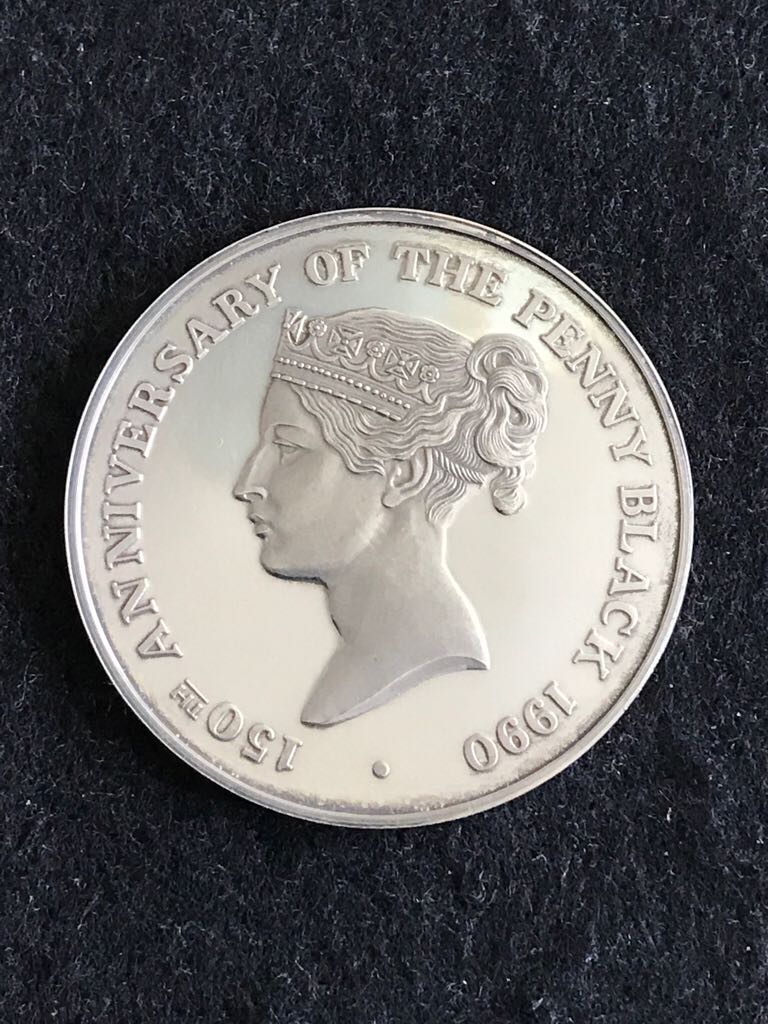 150th Anniversary Of The Penny Black Medal  coin collectible - Main Image 2
