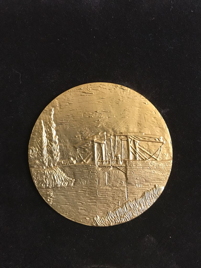 Vincent Van Gogh Art Medal - The Drawbridge  coin collectible - Main Image 1