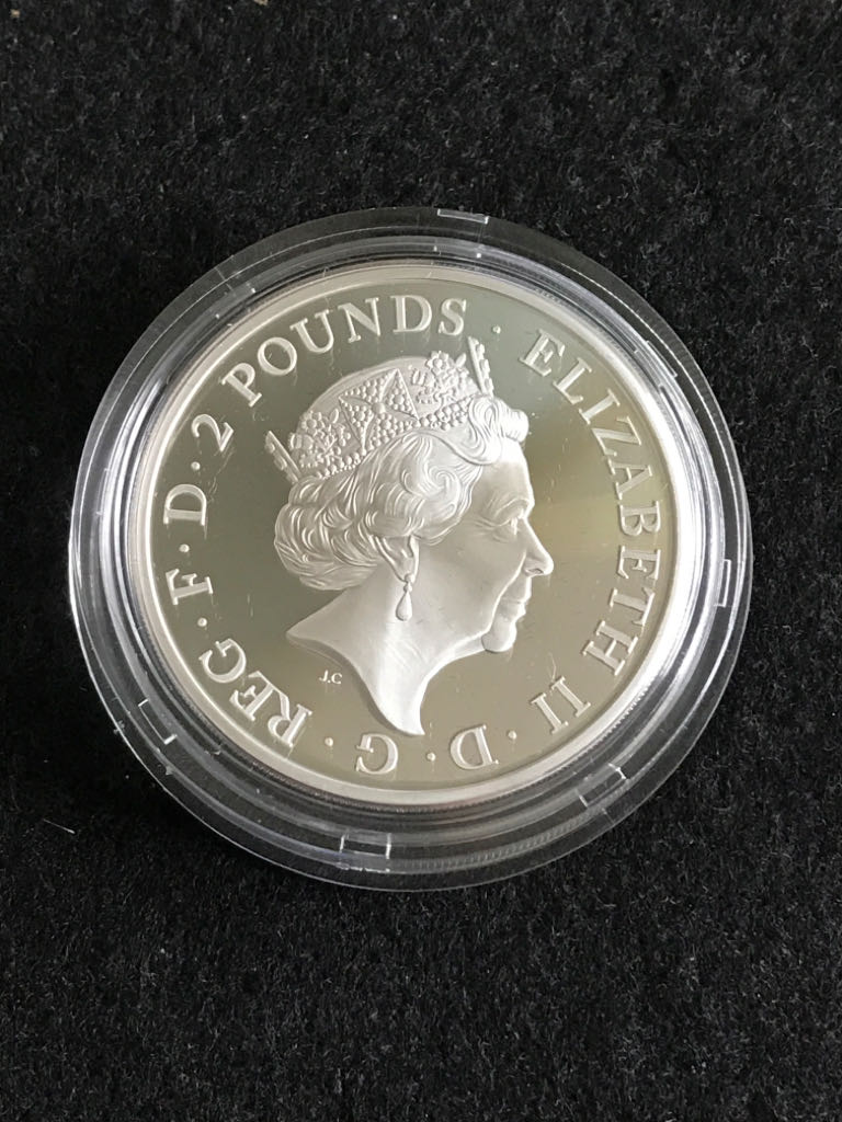 Queens Beasts 2020 - The White Lion Of Mortimer Proof  coin collectible - Main Image 2