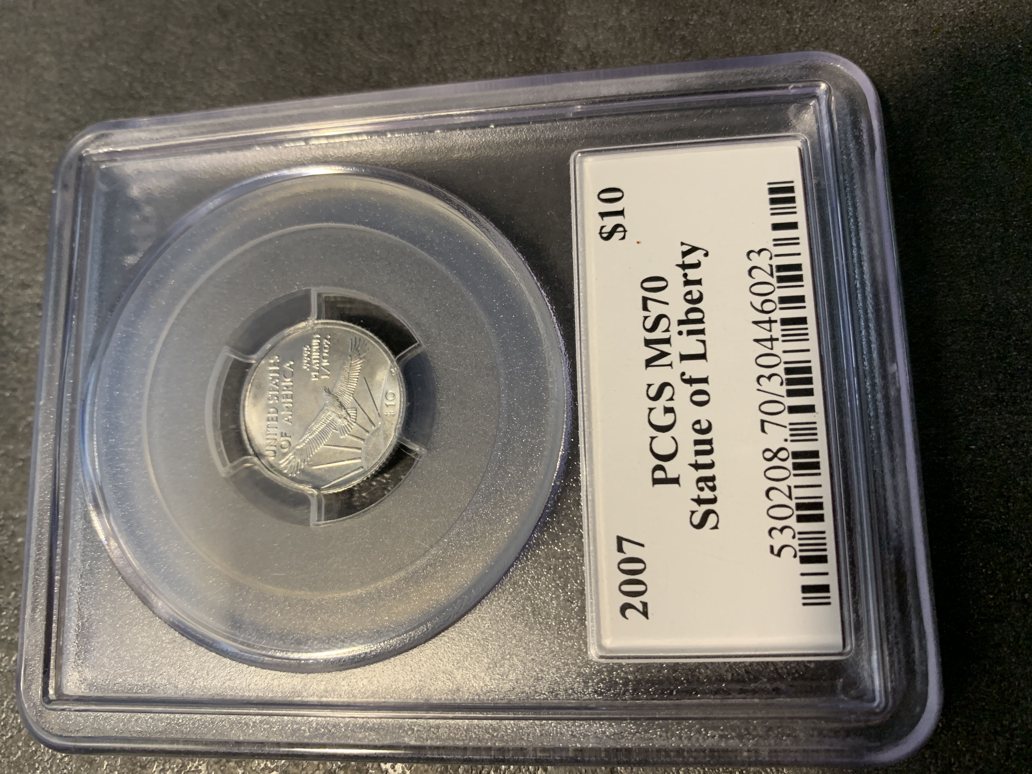 2007 $10 Statue of Liberty  coin collectible - Main Image 2