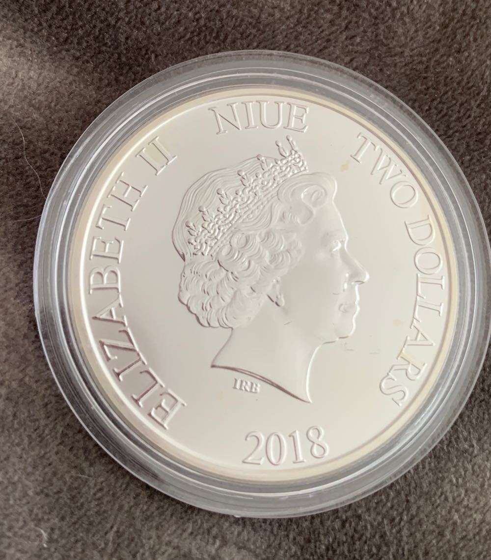2018 Niue $2 Silver - Scrooge McDuck  coin collectible - Main Image 2