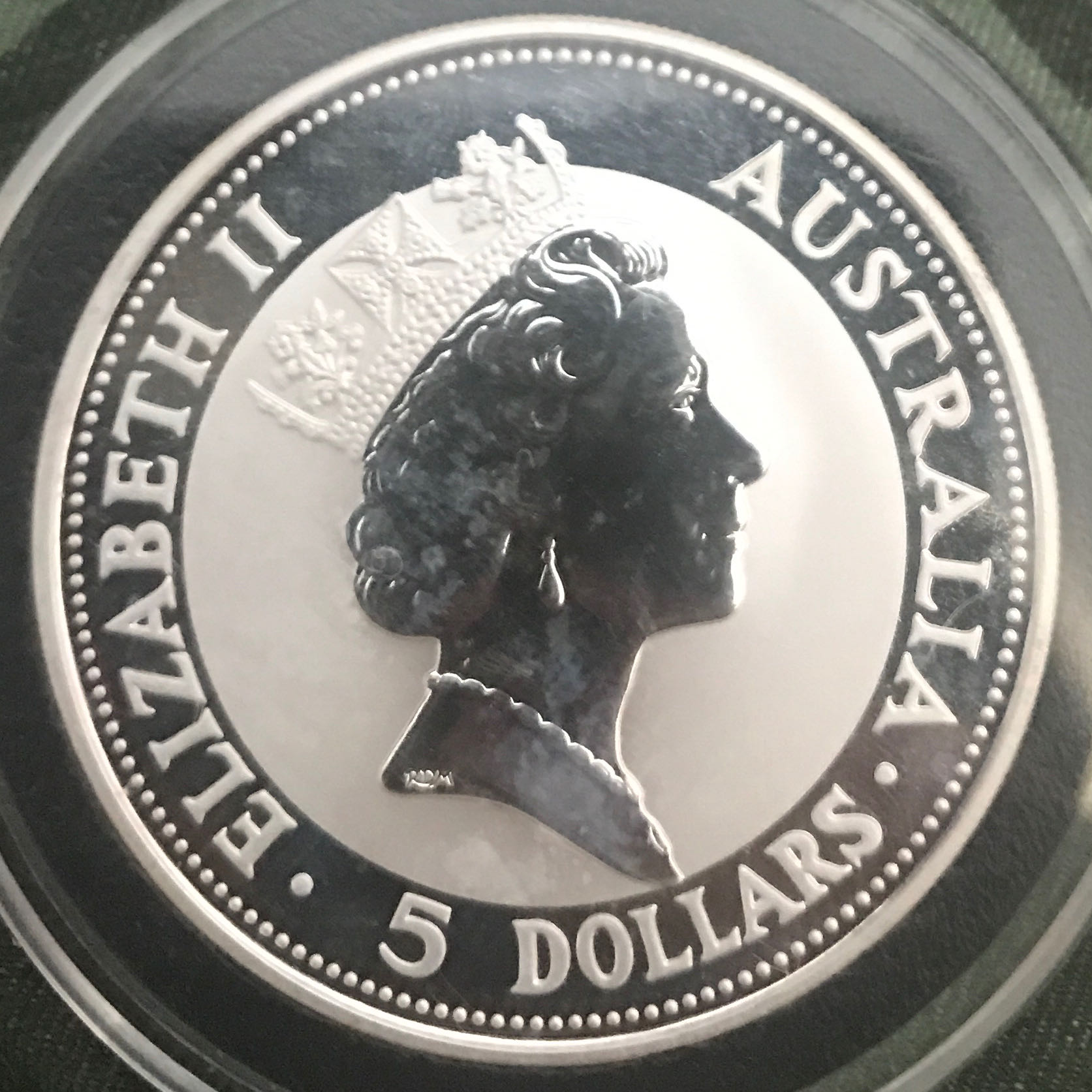 1991 Australia $5 Silver Kookaburra  coin collectible - Main Image 2