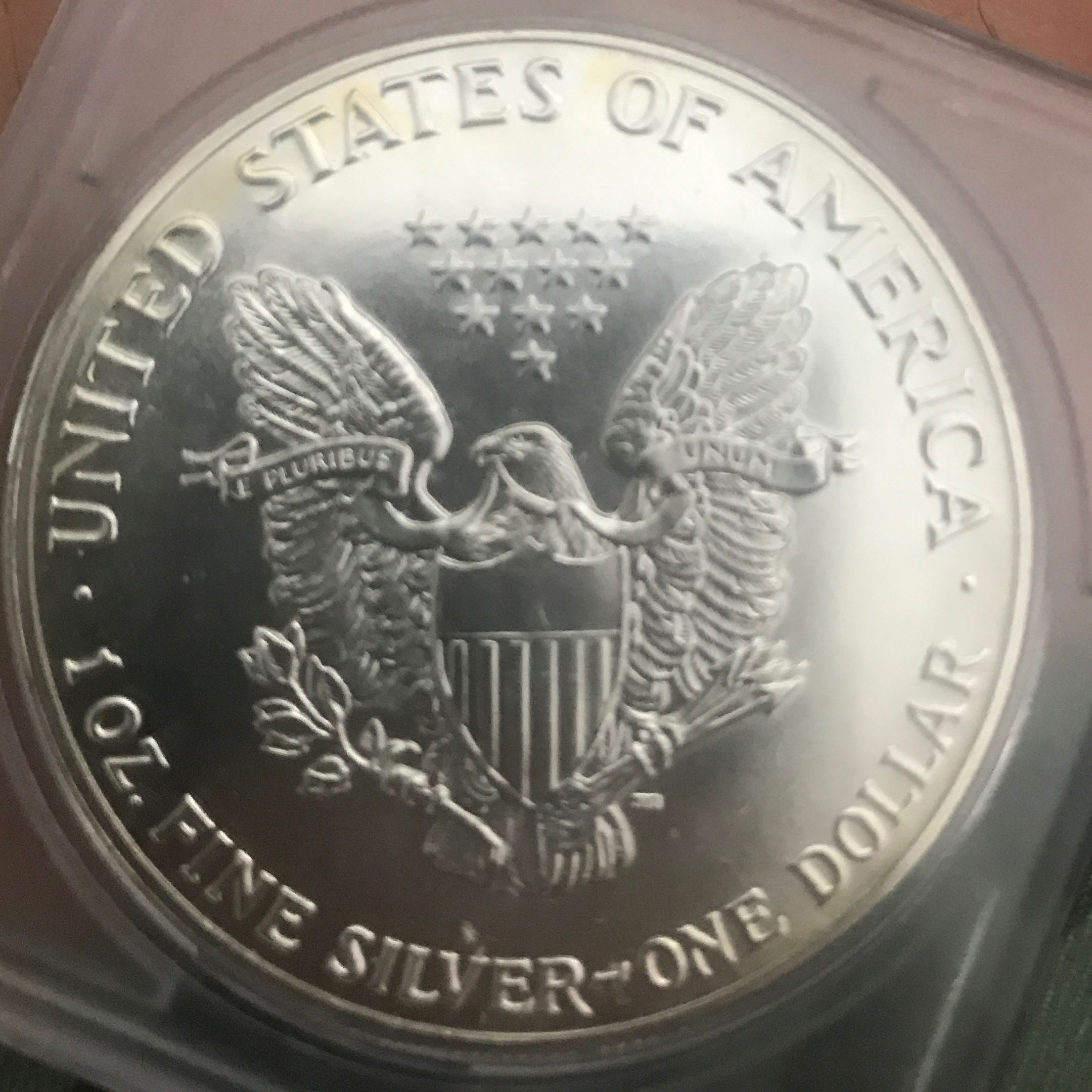 1987 $1 Silver Eagle  coin collectible - Main Image 2
