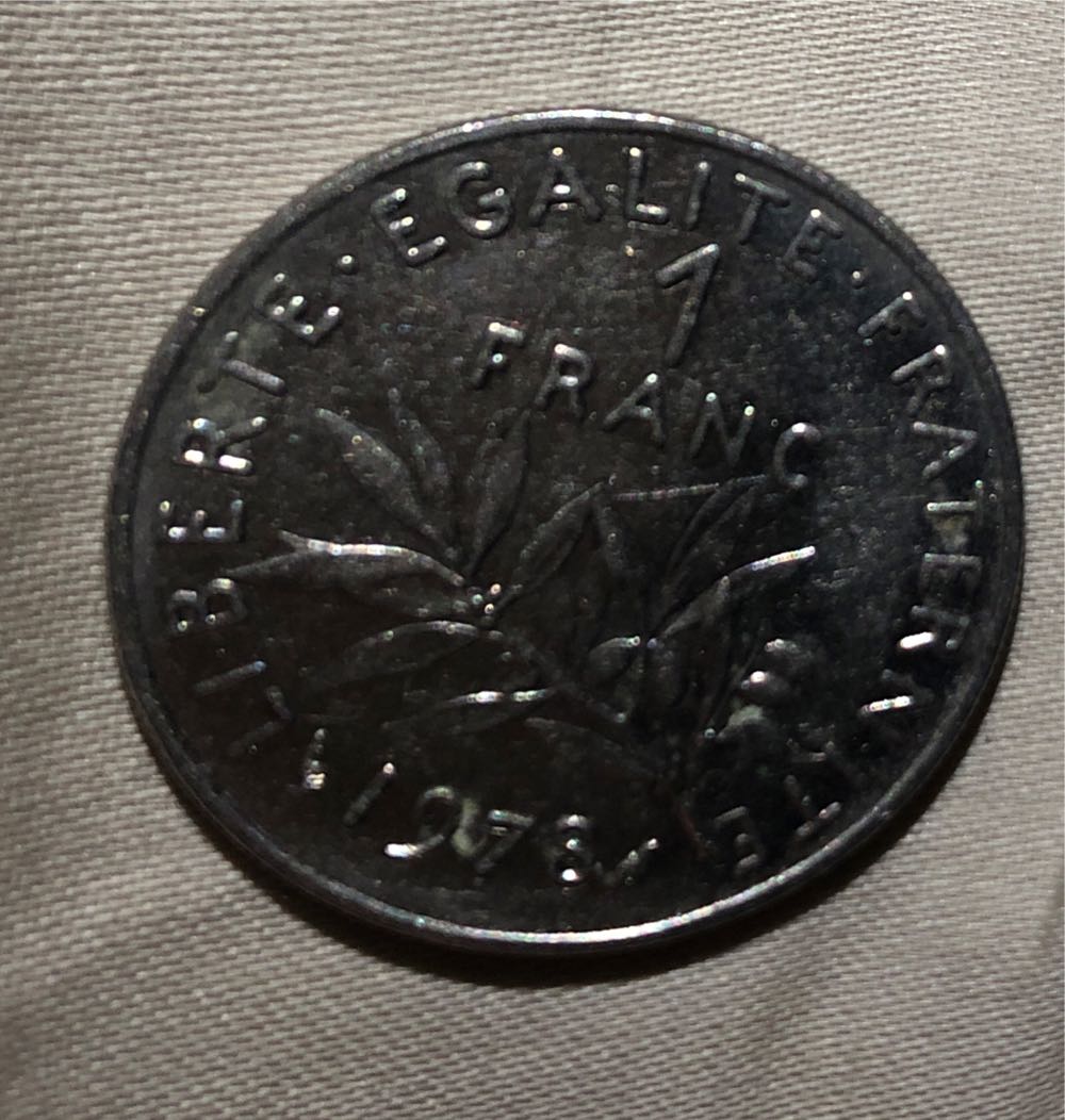 1978 France 50 Franc Hurcules  coin collectible - Main Image 2