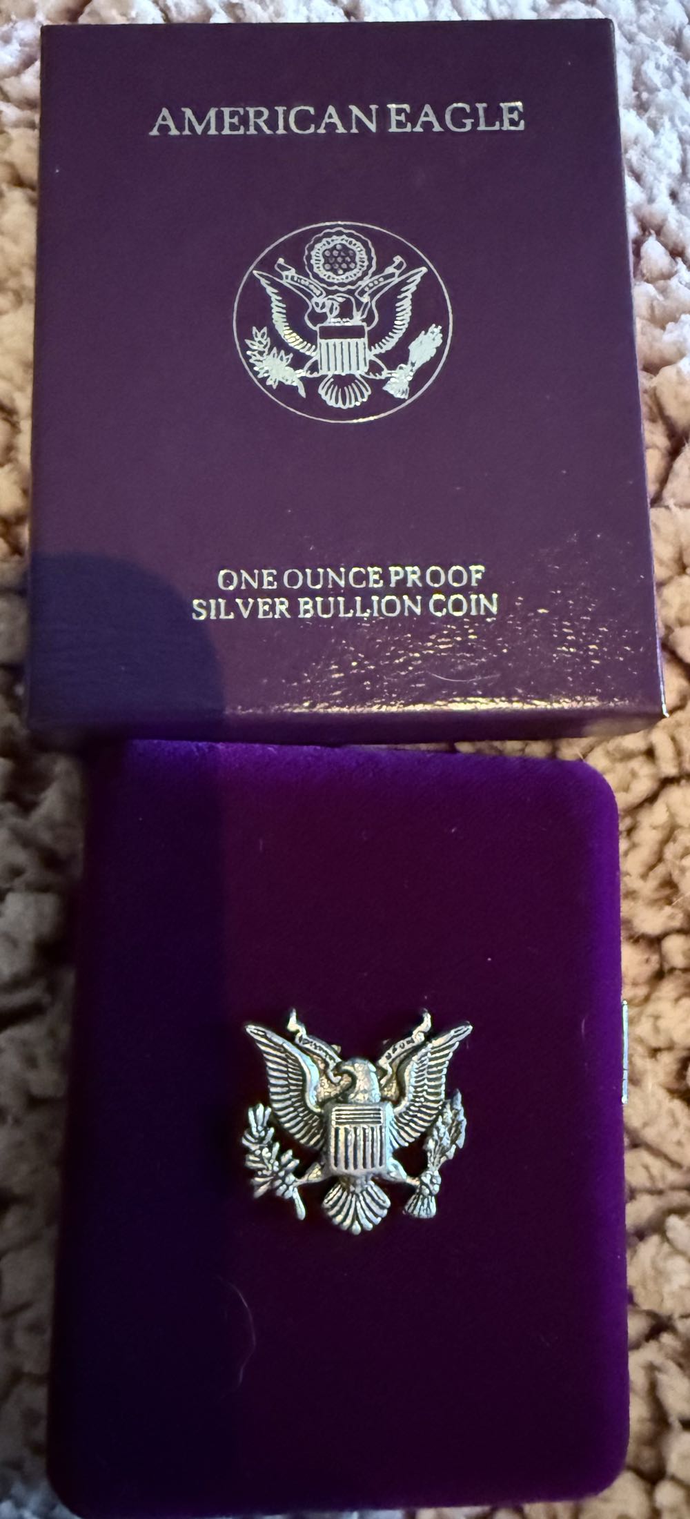 1990-S 1 oz Proof Silver American Eagle (w/Box & COA)  coin collectible - Main Image 4