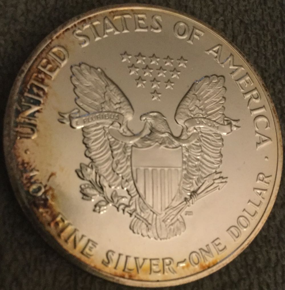 1989 Silver American Eagle  coin collectible - Main Image 2
