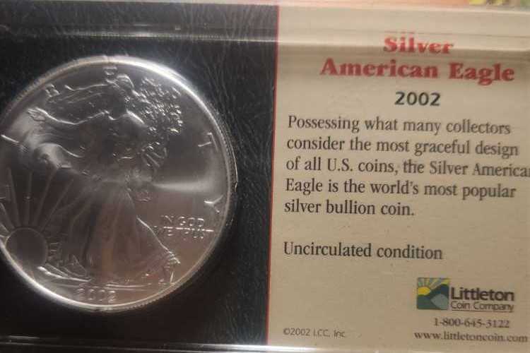 2000 1 oz Silver American Eagle BU  coin collectible - Main Image 2
