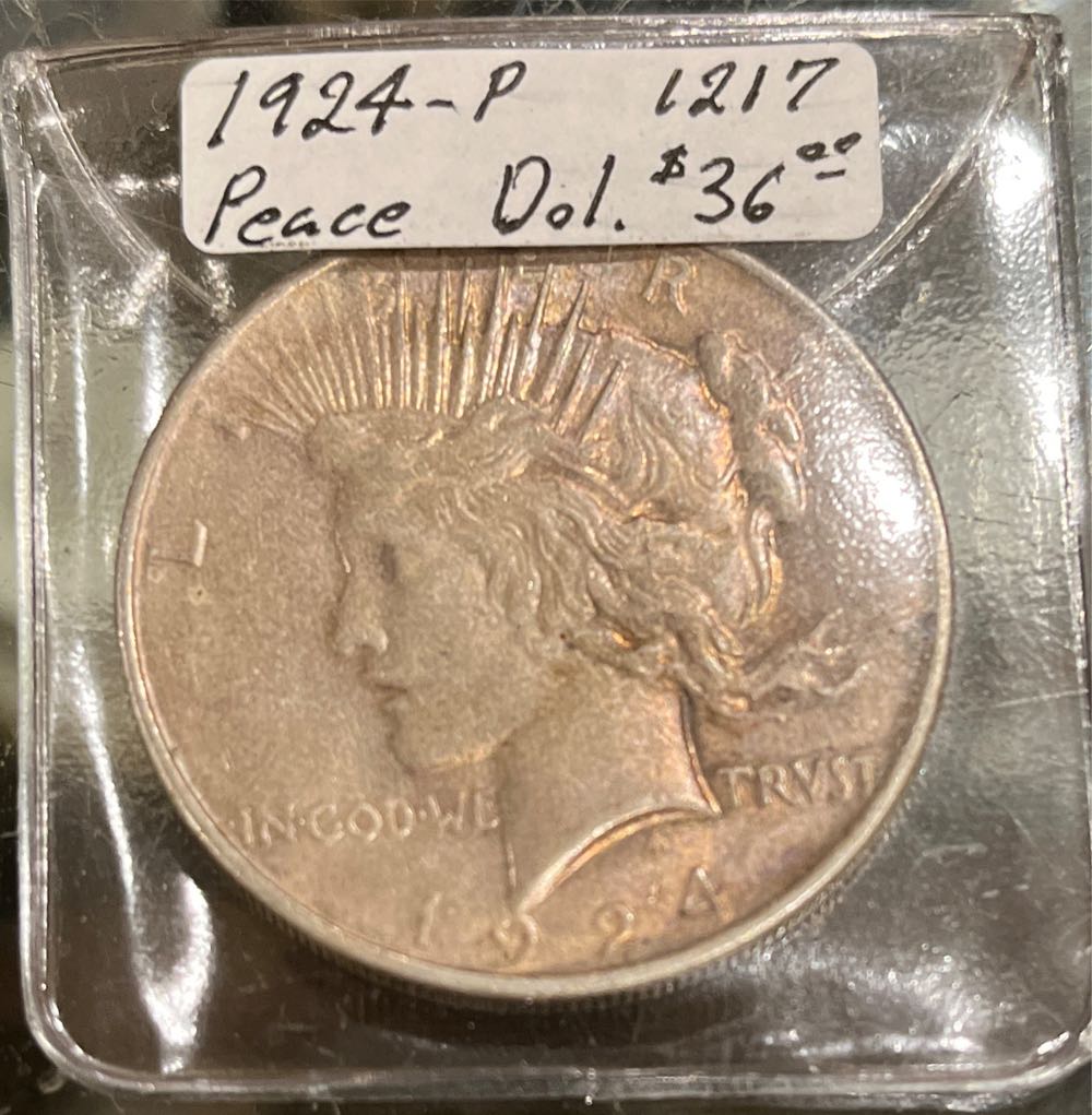 1924 Peace Dollar  coin collectible - Main Image 3