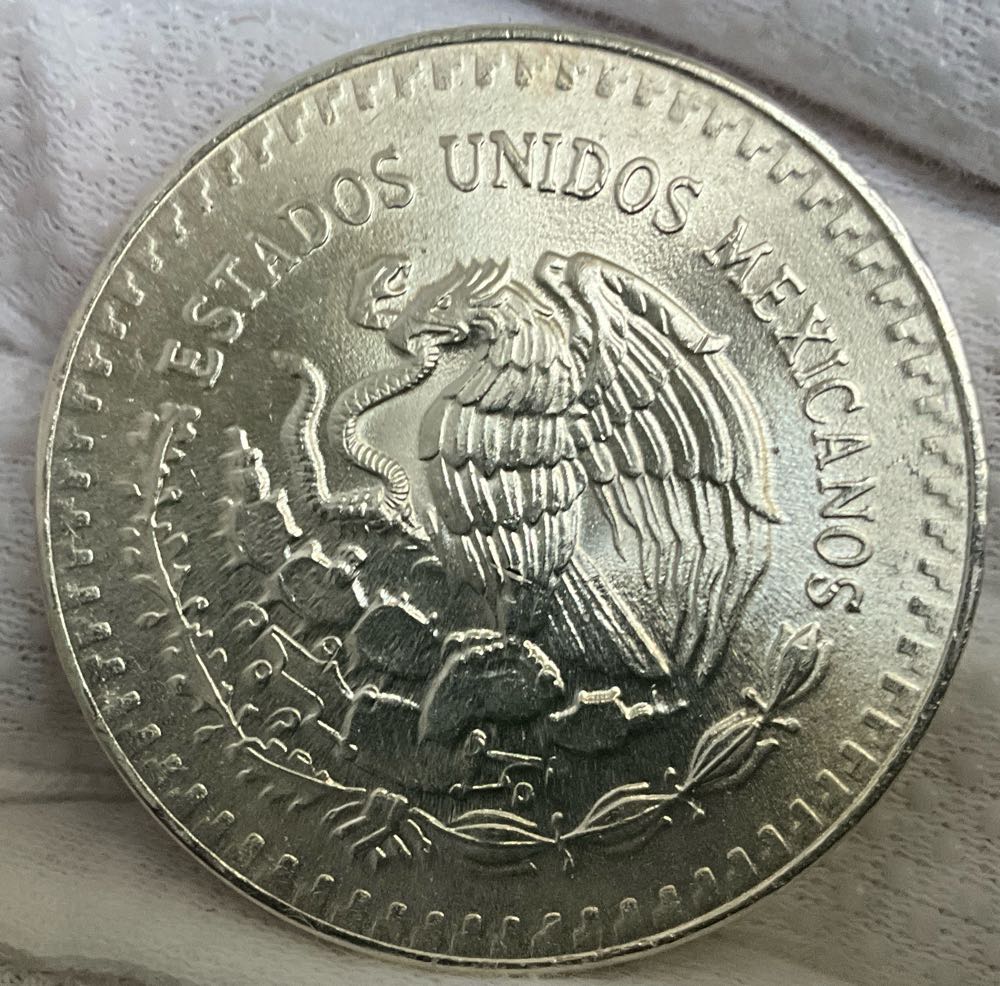 1985 Mexico Libertad S1oz BU  coin collectible - Main Image 2