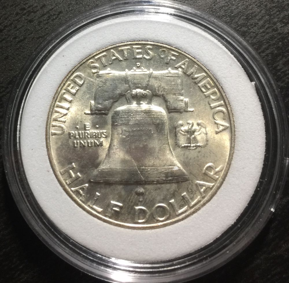 Franklin Half 1954-D  coin collectible - Main Image 2